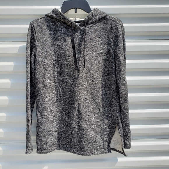 Fabletics "Taj" hoodie black speckled French Terry - Picture 2 of 9